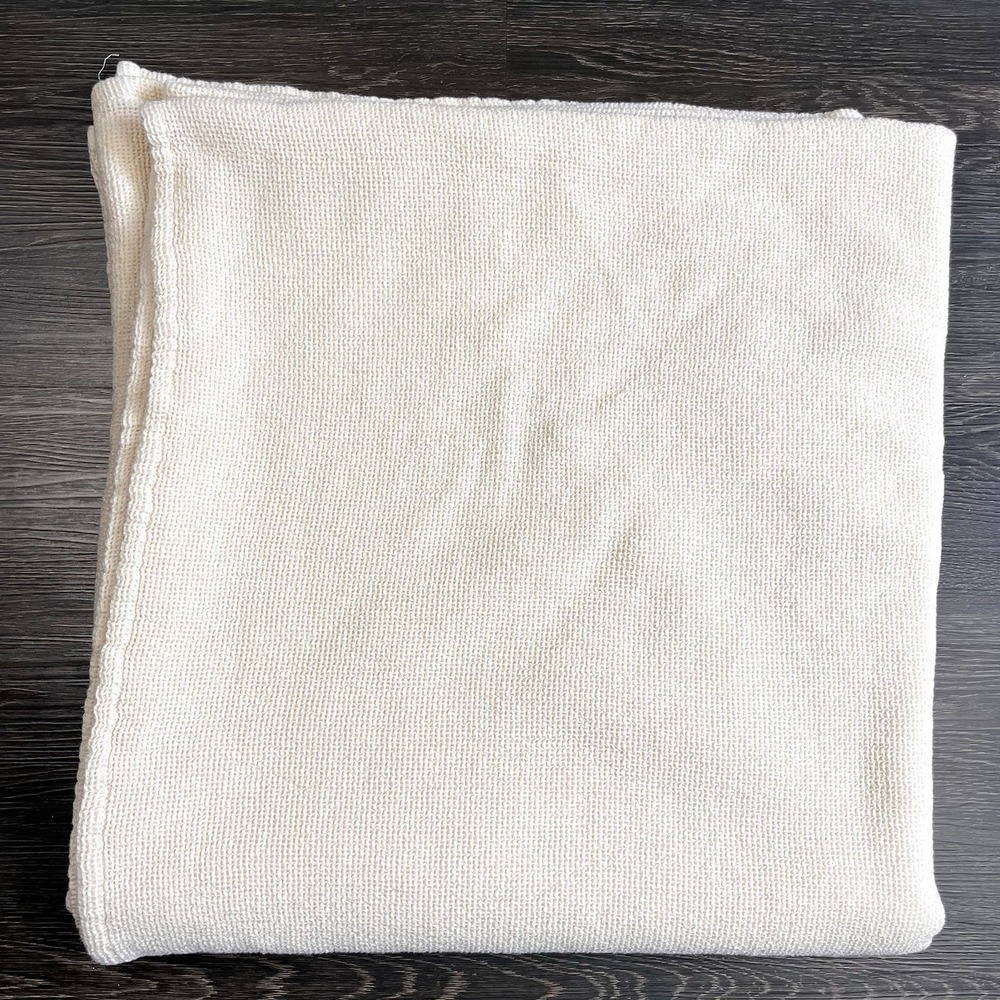 Casaluna Chunky Waffle Knit Blanket Full/Queen Cream Scandi Cozy Neutral 90"x91"